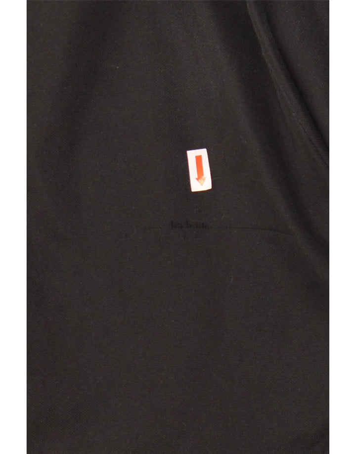 Мужские спортивные брюки Adidas среднего размера из полиэстера черного цвета