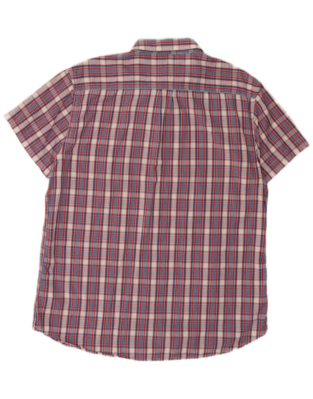 Мужская рубашка стандартного кроя с коротким рукавом WRANGLER 2XL в разноцветную клетку