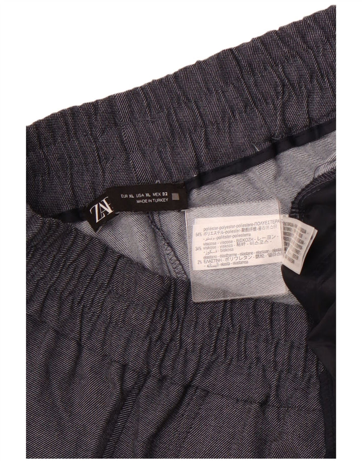 Женские брюки-чиносы ZARA для джоггеров XL W32 L27, серый полиэстер