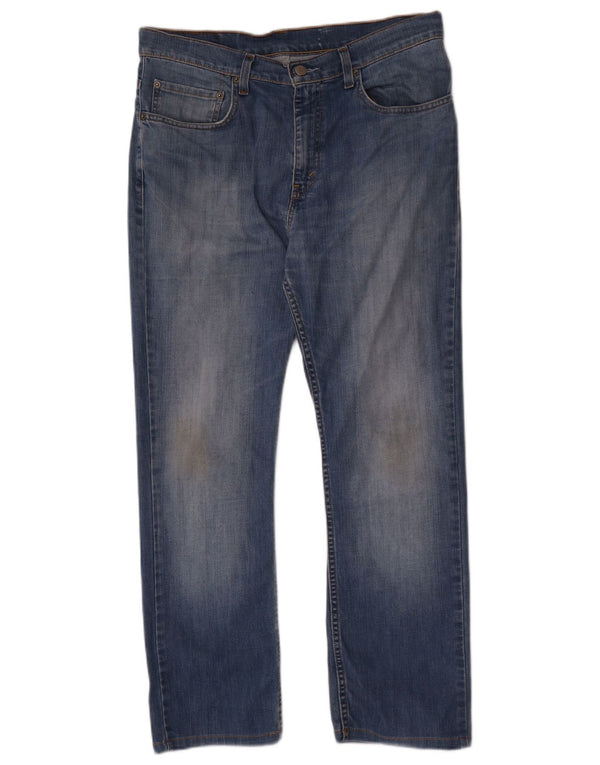 Мужские прямые джинсы Levi's W34 L28 синие, хлопок