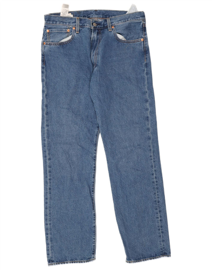 Мужские прямые джинсы Levi's 551 W33 L32 синие, хлопок