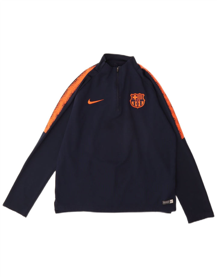 Спортивный костюм-пуловер NIKE для мальчиков с графическим рисунком, 13–14 лет, темно-синий с цветными блоками