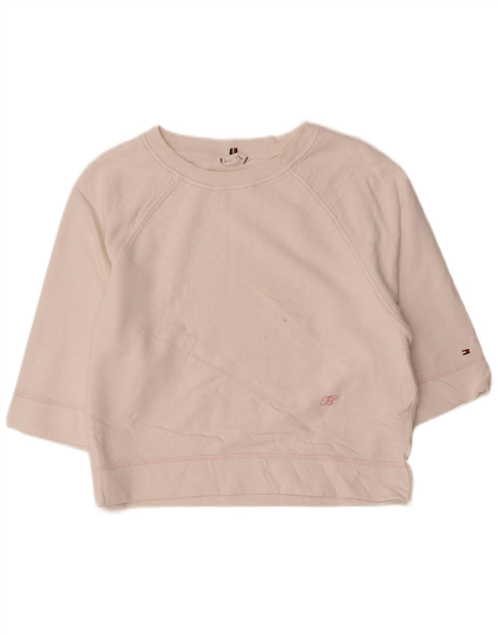 Женский свитер с рукавом 3/4 Tommy Hilfiger UK 14, средний белый