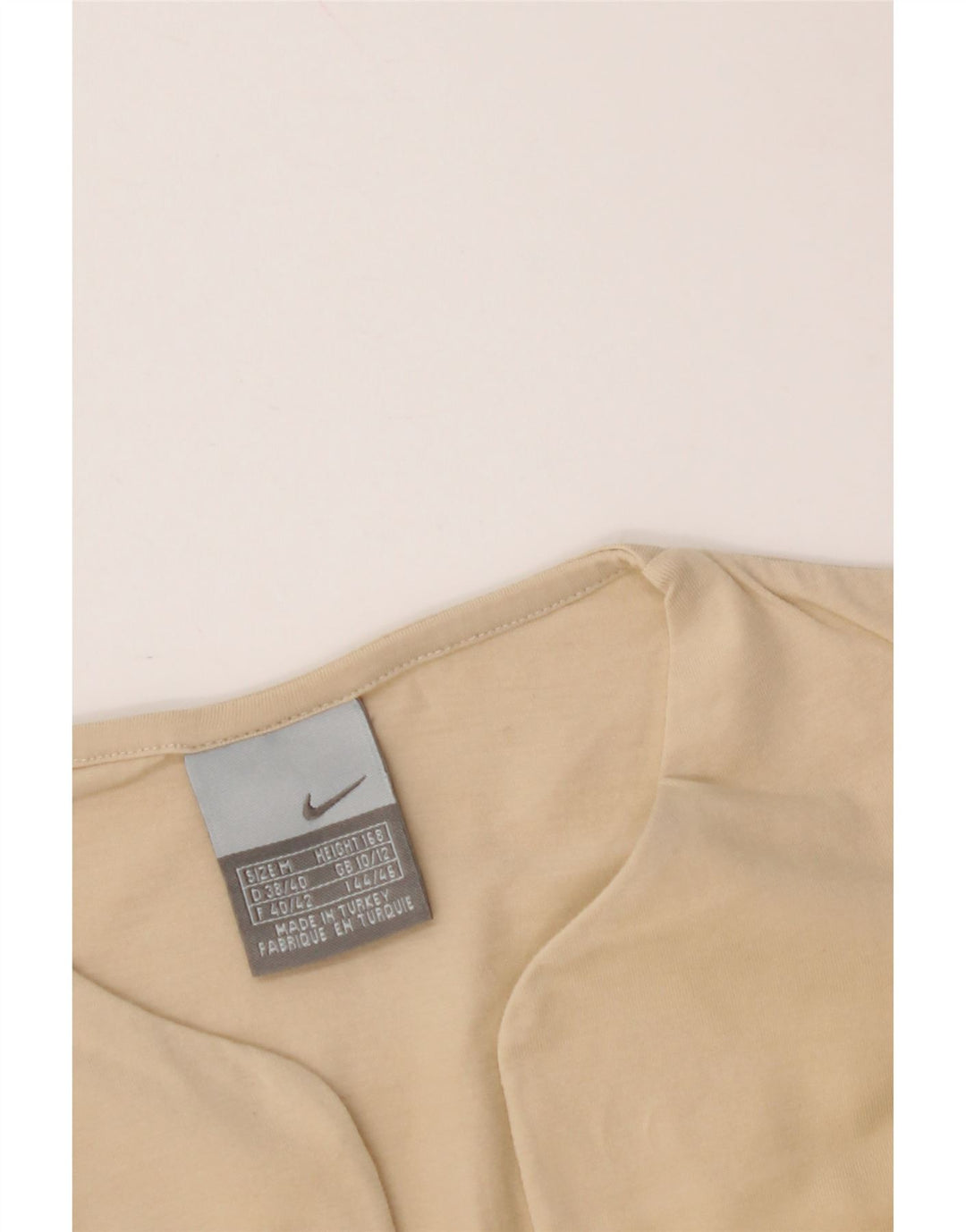 Женская укороченная футболка NIKE UK 10/12, средний бежевый