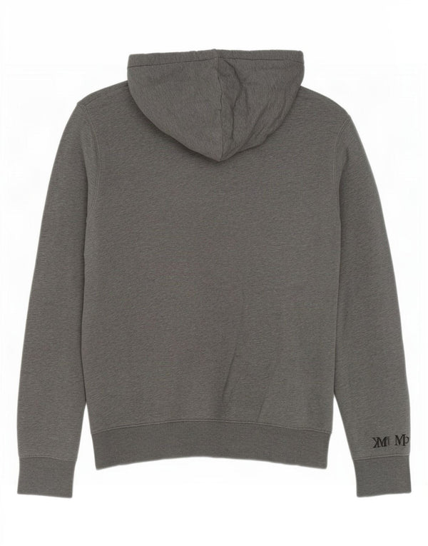 Мужской джемпер с капюшоном Calvin Klein, маленький серый, хлопковый в крапинку