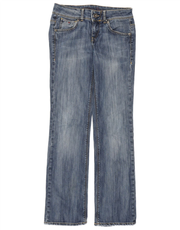 Tommy Hilfiger Женские рубиновые прямые джинсы с низкой талией W29 L32 Синий хлопок