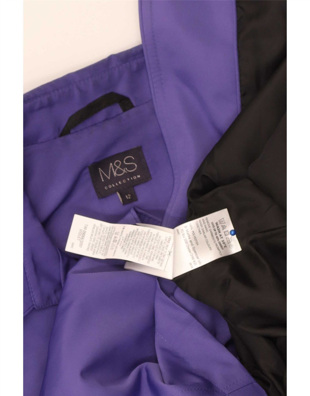 Женский тренч Marks & Spencer UK 12, полиэстер, средний фиолетовый