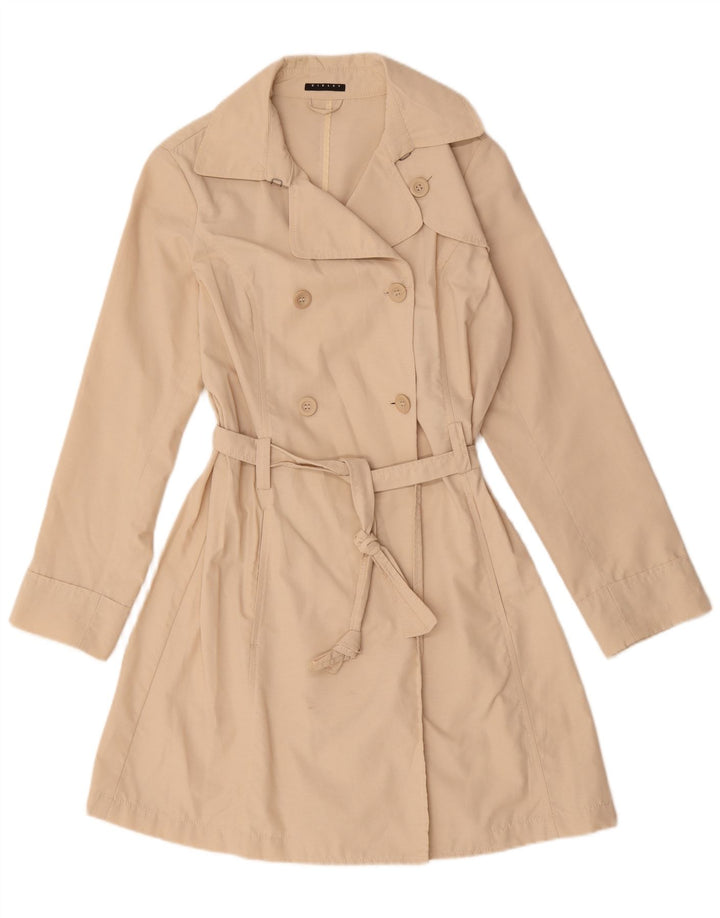 Женский тренч Sisley IT 46, большой, бежевый, хлопок