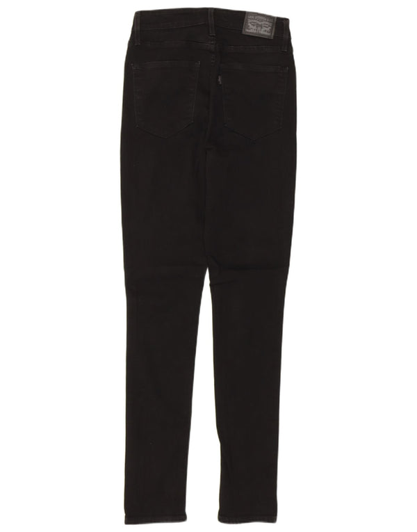 Женские джинсы скинни LEVI'S 721 с высокой посадкой W27 L30, черный хлопок