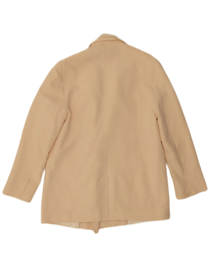 Женский двубортный пиджак свободного кроя Zara UK 14, средний бежевый