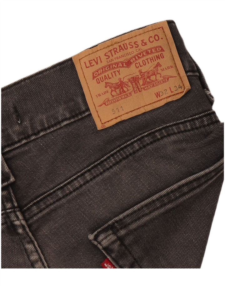 Мужские джинсы LEVI'S 511 Slim W32 L30 Серые
