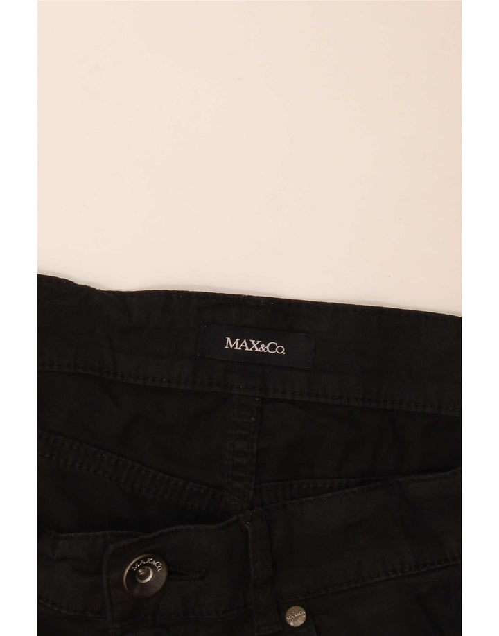 Женские прямые повседневные брюки Max & Co. W32 L27, черные