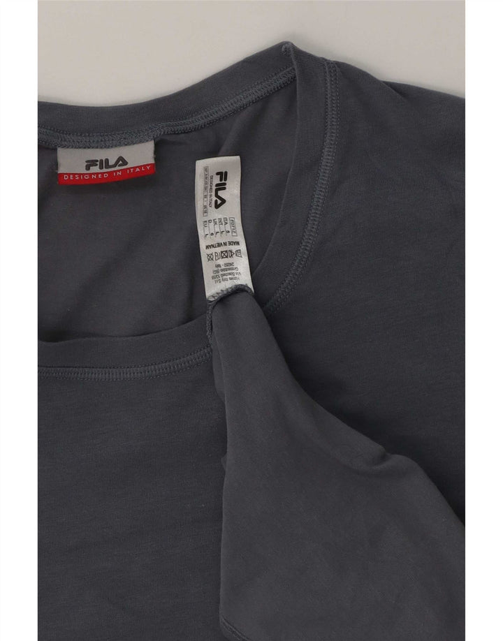 Мужская футболка Fila, большой синий хлопок