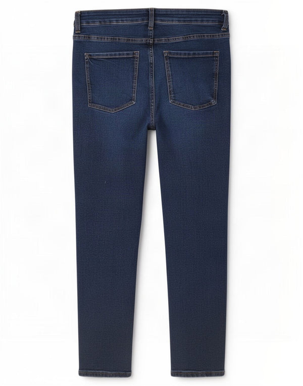Женские укороченные джинсы Marks & Spencer Lily Slim UK 12, средние W30 L26, синие