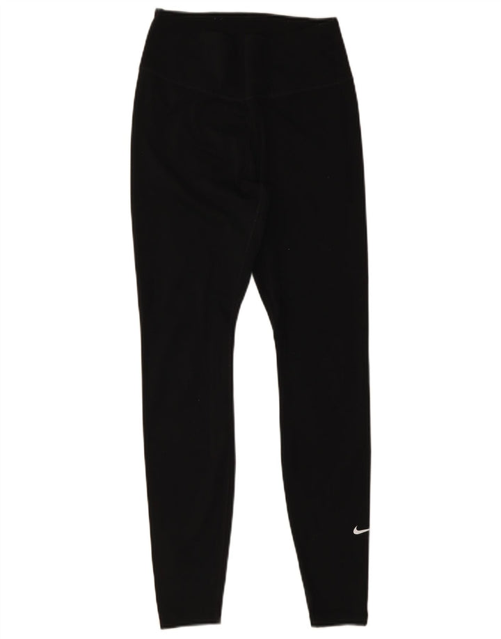 Женские леггинсы NIKE Dri Fit UK 8, маленькие черные