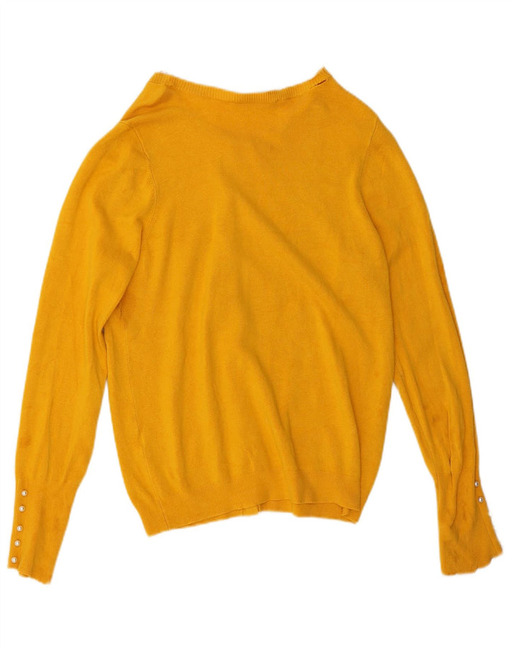 Женский кардиган Zara UK 16, большой желтый цвет