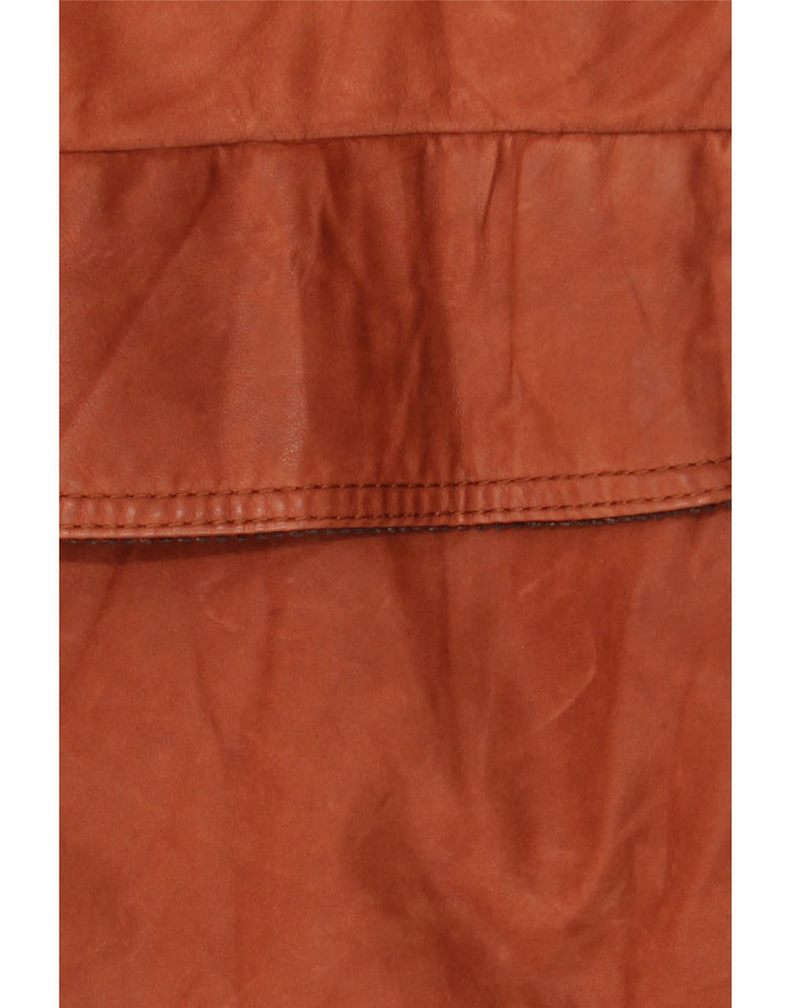 Мужская кожаная куртка Dibi UK 42 XL Коричневая кожаная