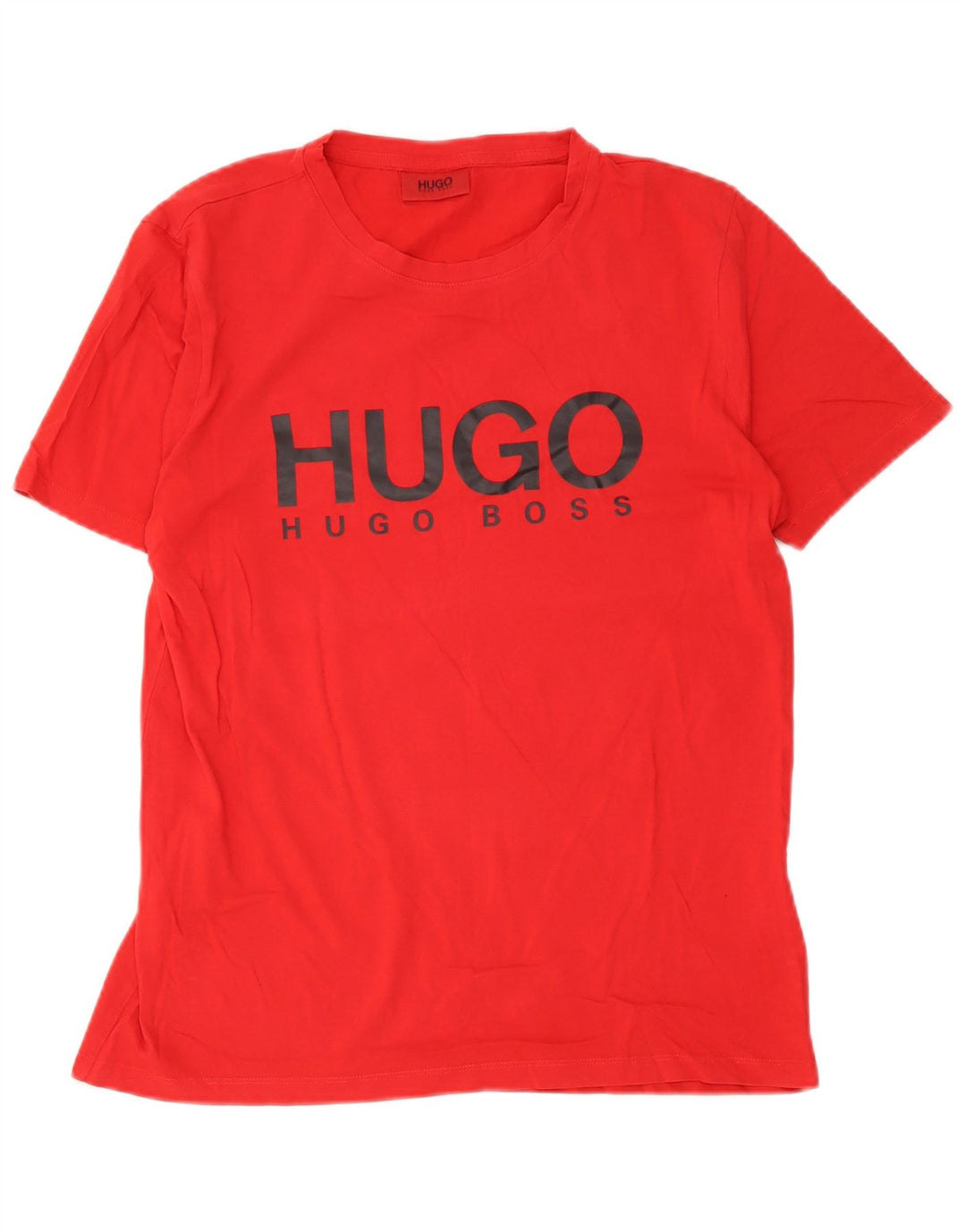 Мужская футболка с рисунком Hugo Boss, маленький красный хлопок