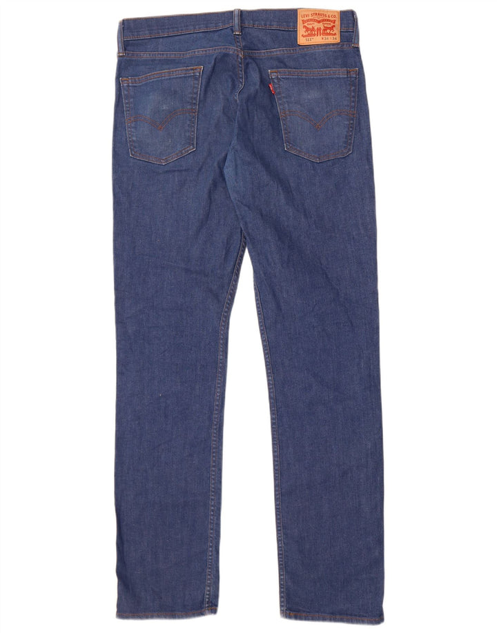 Мужские джинсы Levi's 511 Slim 34 L34 Синий хлопок