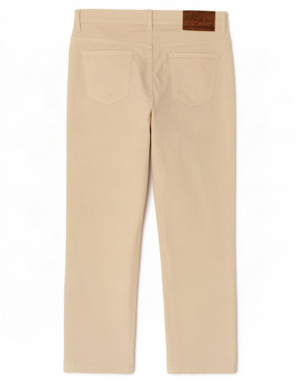 Trussardi Женские прямые укороченные брюки W28 L25 Off White Cotton