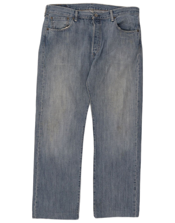 Мужские прямые джинсы Levi's 501 W36 L34 синие, хлопок