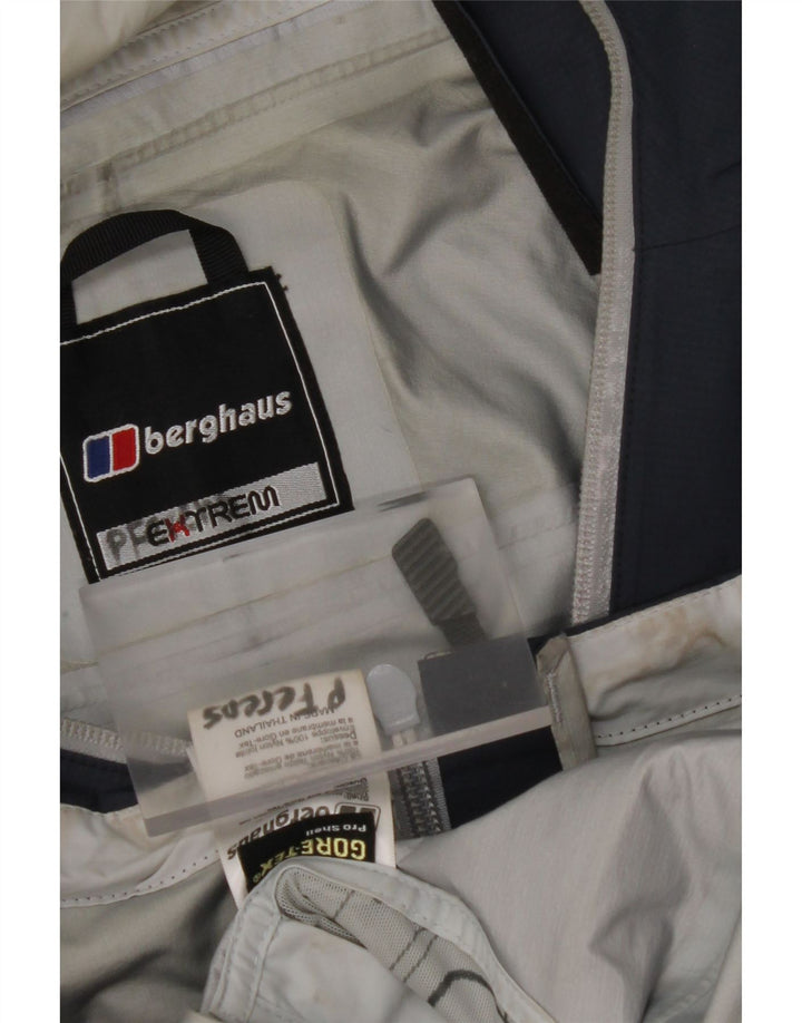 Мужская дождевик с капюшоном BERGHAUS UK 38, средний темно-синий, нейлон