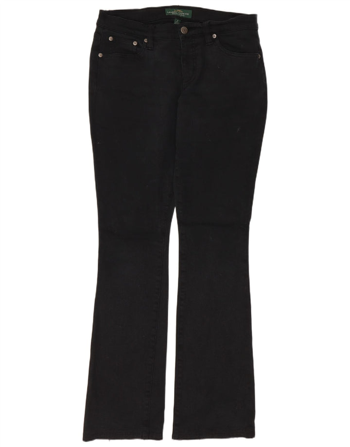 Женские джинсы Bootcut Ralph Lauren, США 6, средние W30 L31, черные хлопковые