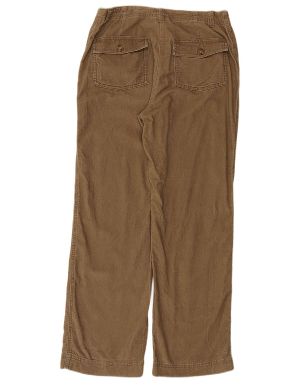 Женские прямые вельветовые брюки L.L.Bean, размер США 10, большие W30 L30, бежевый хлопок