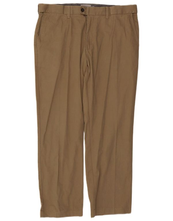 Мужские прямые брюки обычного костюма Marks & Spencer W38 L29, хлопок цвета хаки