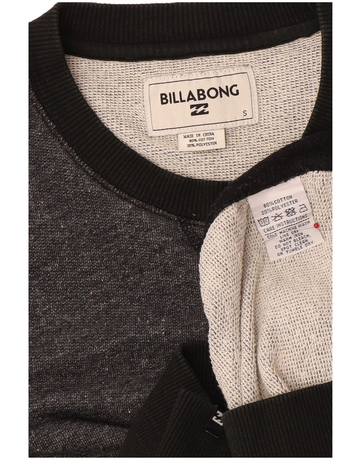 Мужской свитшот Billabong, маленький серый хлопковый джемпер с цветными блоками