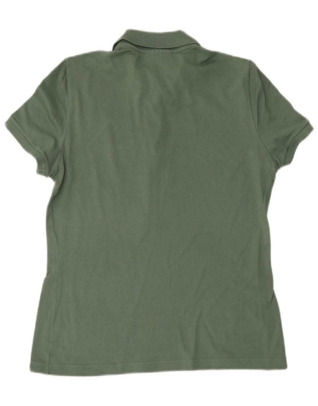 LACOSTE Женская рубашка поло приталенного кроя, размер 38, средний хаки