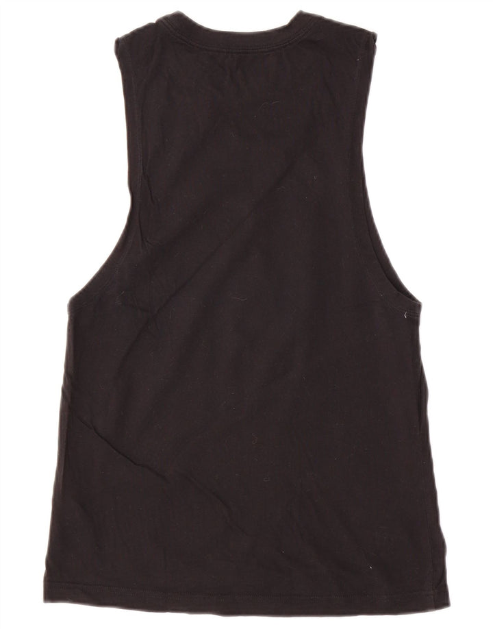 NIKE Mens Graphic Vest Top XS Black Cotton