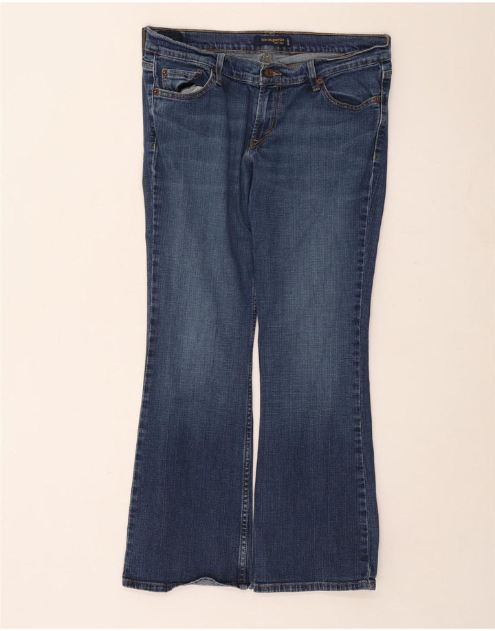 Женские джинсы Levi's 524 Too Superlow Bootcut, размер 13, большие W34 L28, синие