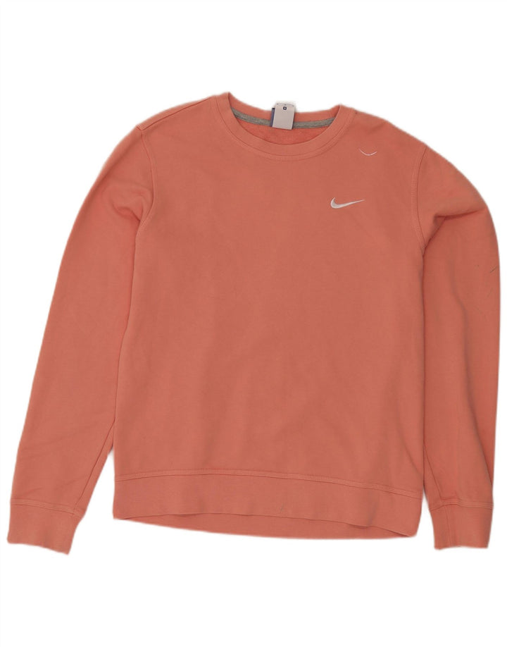 Мужской свитшот Nike, хлопковый джемпер среднего розового цвета