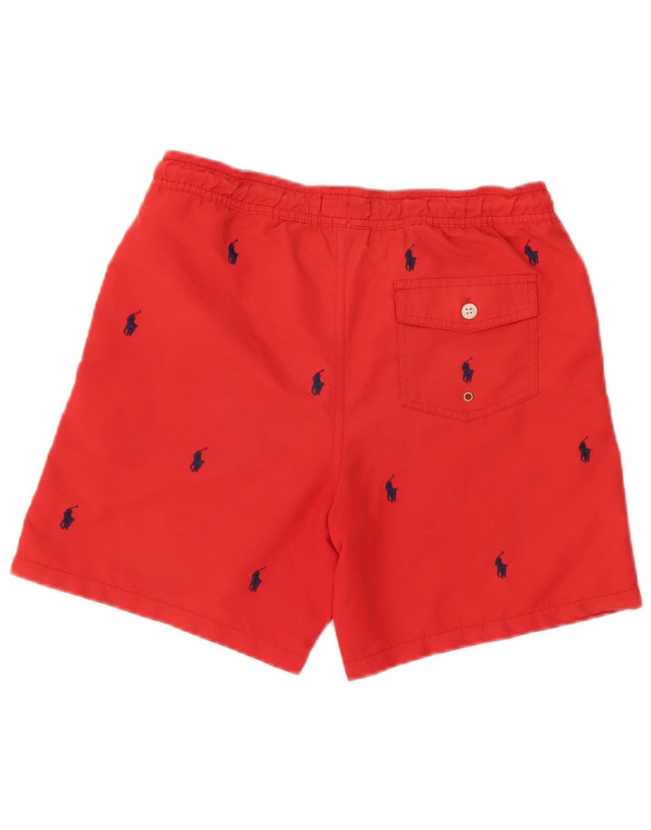 Мужские шорты для плавания с рисунком Polo Ralph Lauren, маленький красный полиэстер