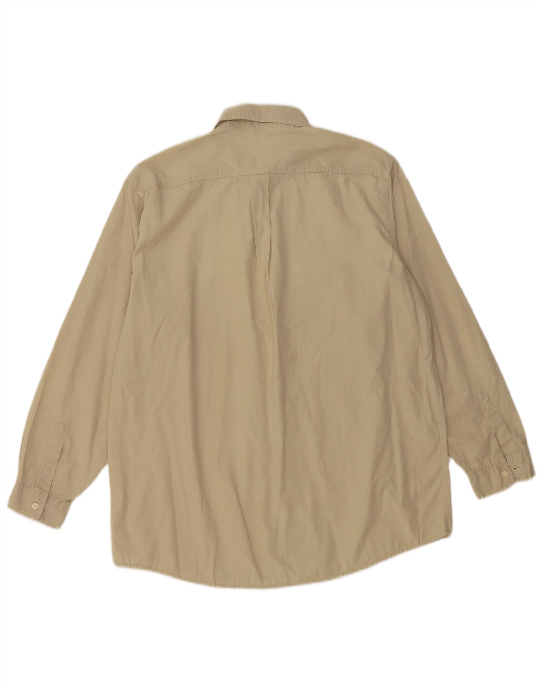 BENETTON Mens Shirt XL Beige Cotton