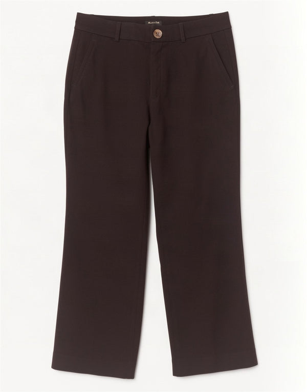 Massimo Dutti Женские прямые укороченные брюки EU 40 Medium W30 L24 Черные