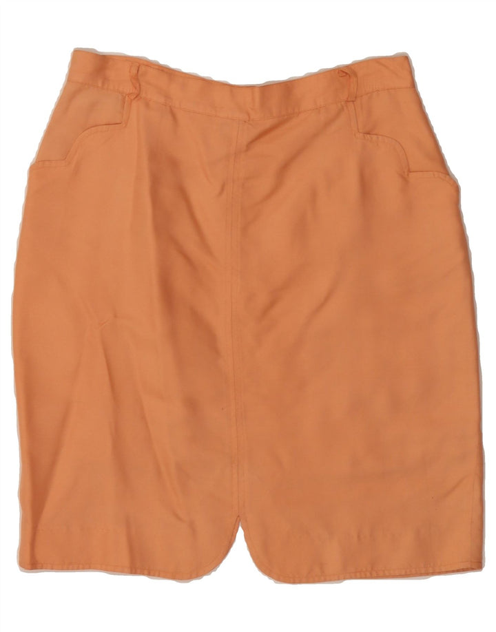 BALLOON Womens Midi Skirt IT 40 Small W28 Orange Silk Vintage Balloon and Second-Hand Balloon from Messina Hembry 