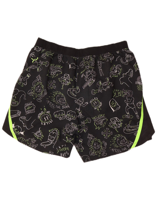 Мужские спортивные шорты Under Armour Heat Gear с абстрактным рисунком и графическим рисунком XL, черные