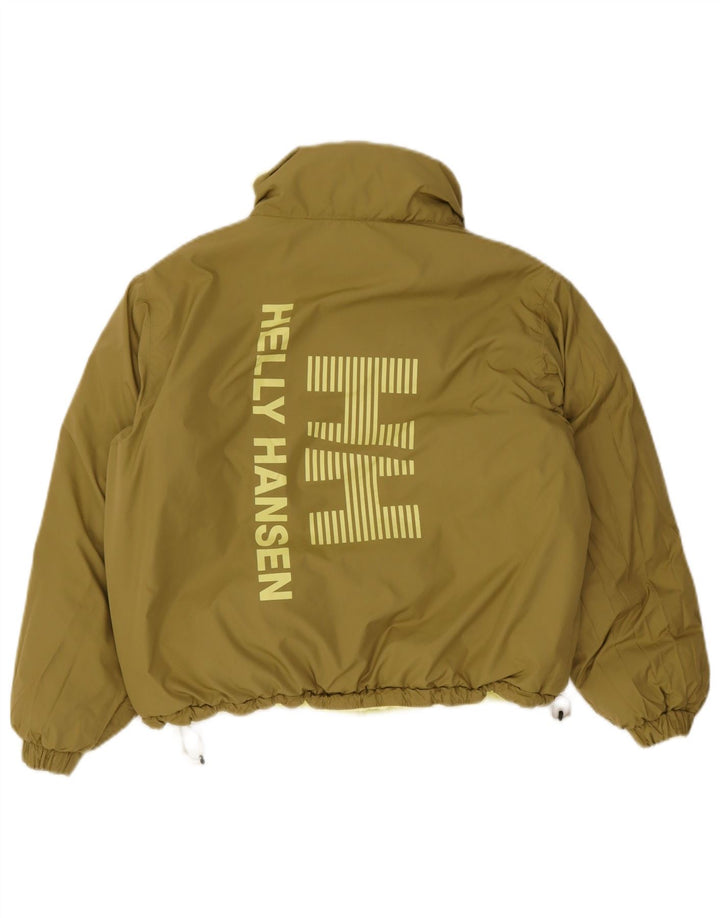 Женская укороченная стеганая куртка с графическим рисунком Helly Hansen UK 14, средний хаки