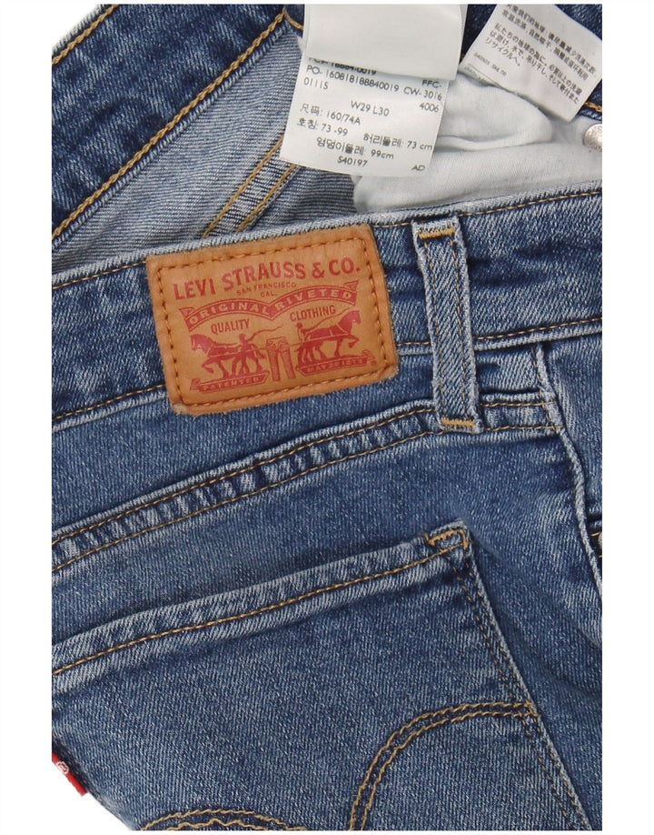 LEVI'S Womens 712 Slim Jeans W29 L30 Blue Cotton