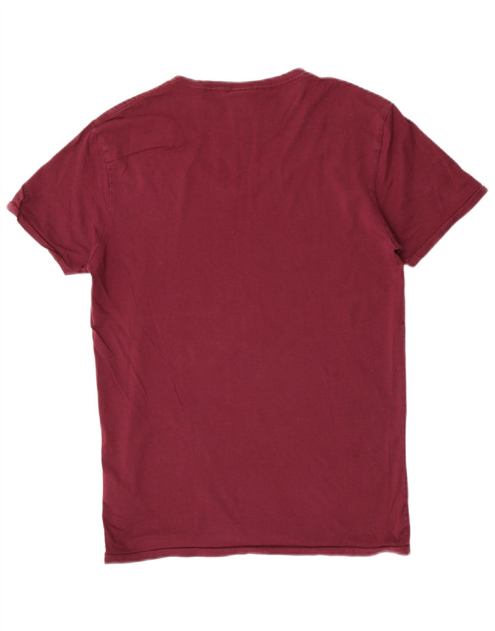 Мужская футболка Scotch & Soda Top из хлопка среднего темно-бордового цвета