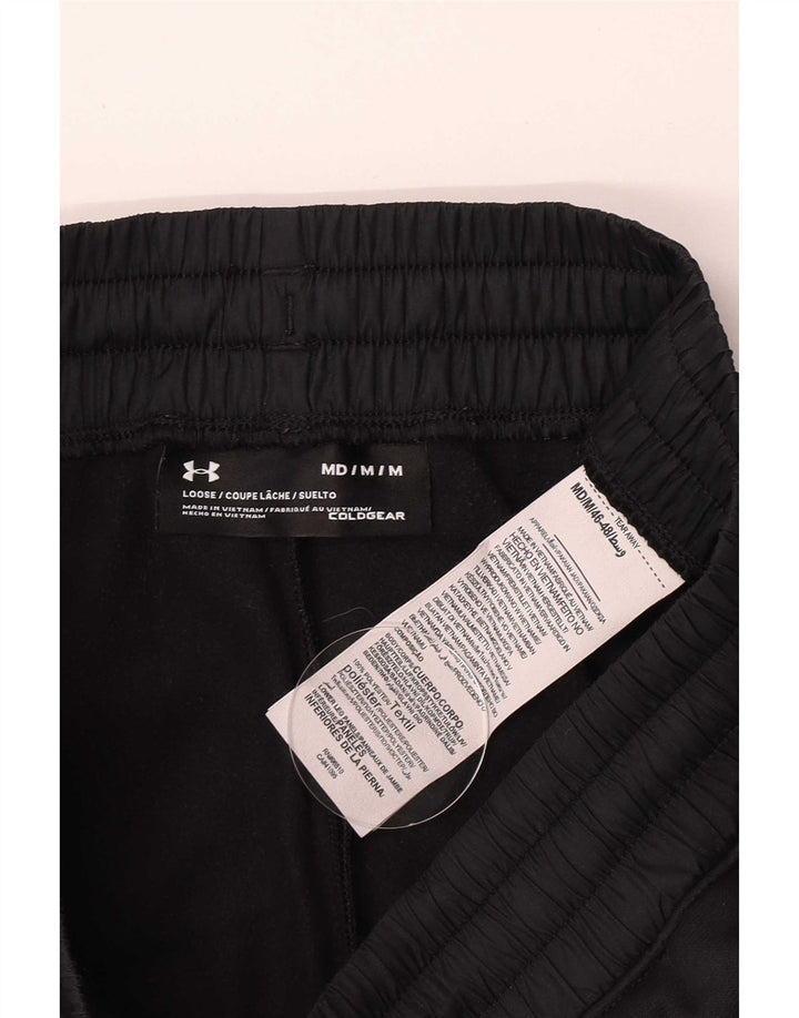 Мужские спортивные брюки с рисунком Cold Gear Under Armour, средние черные