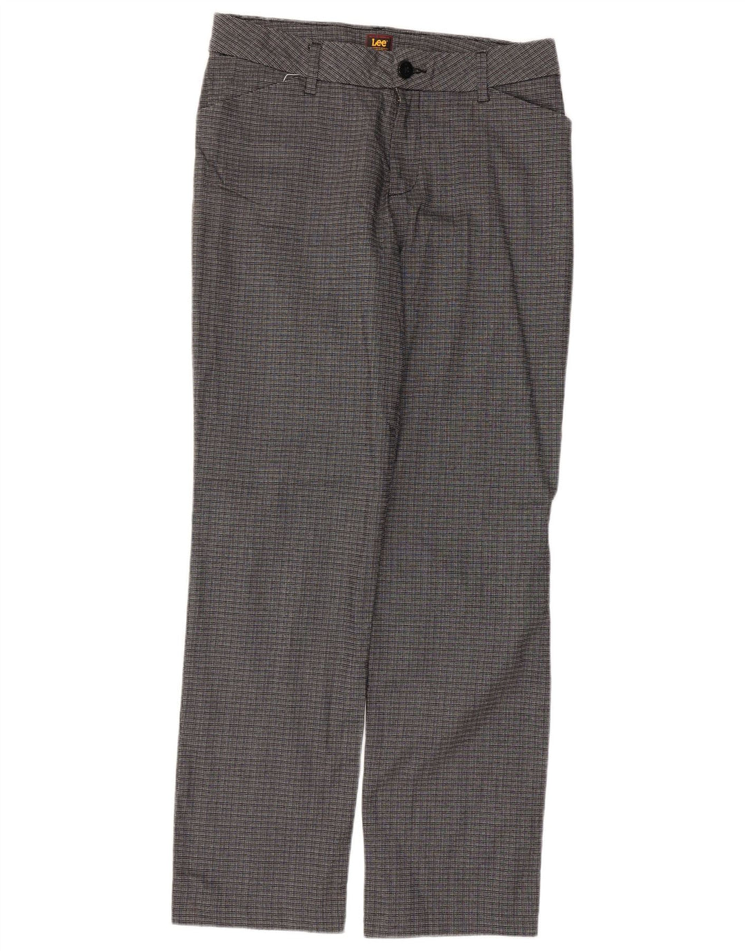 Женские прямые повседневные брюки Lee US 8 Medium W34 L31 Серая клетка