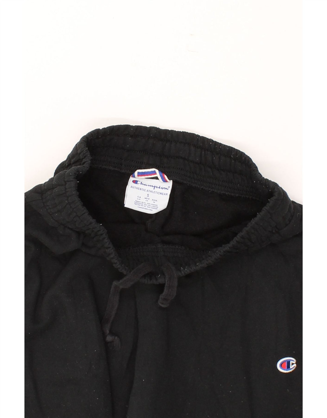 CHAMPION Womens Tracksuit Trousers Joggers UK 10 Small Black Polyester Vintage Champion and Second-Hand Champion from Messina Hembry 