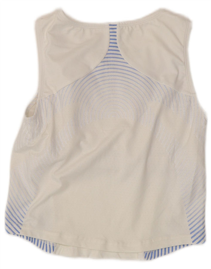 FILA Женский жилет IT 44 Средний Белый Полосатый Полиамид