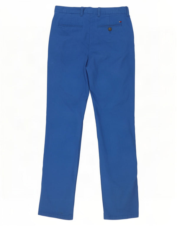 Tommy Hilfiger Mens Slim Chino Trousers W32 L34 Blue Cotton