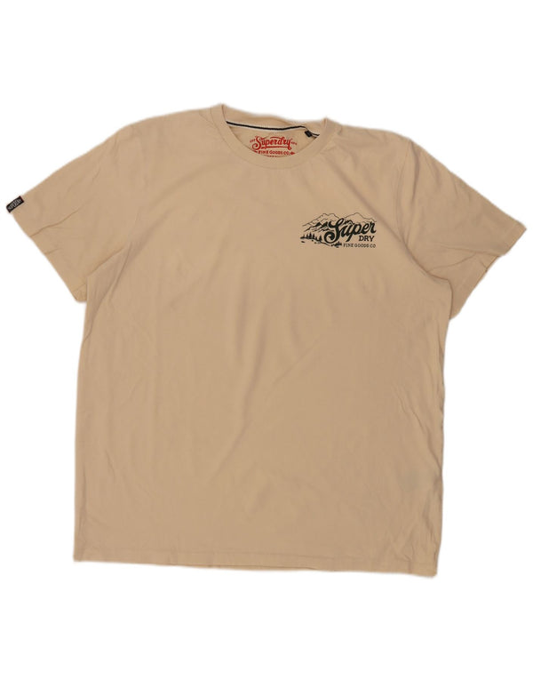 Мужская футболка Superdry Top 2XL Бежевый хлопок