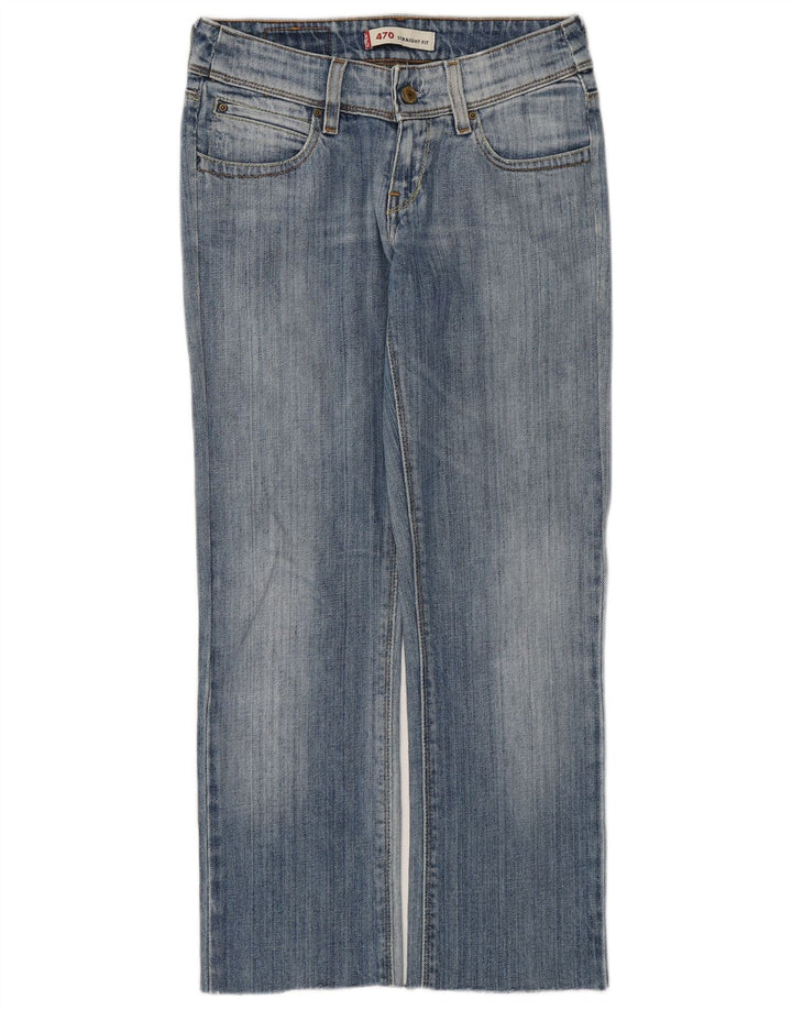 Женские прямые джинсы Levi's 470 W28 L26 синие