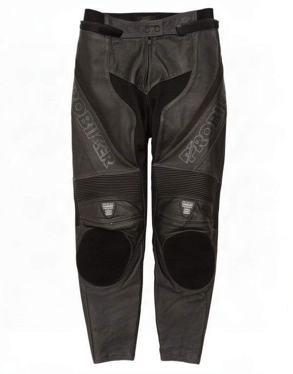 Женские кожаные мотобрюки Probiker UK 14 Medium W30 L30 черные